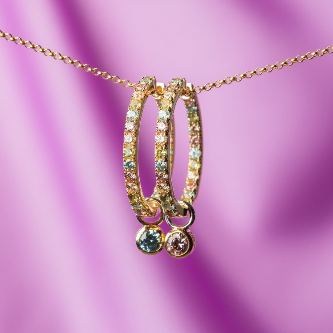 Rainbow infinity hoops