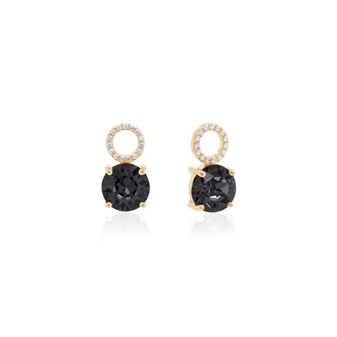 Crystal charms in gold (choose your colour)