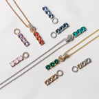 Tennis trio charms in gold (2 colours)