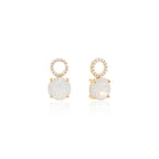 Crystal charms in gold (choose your colour)