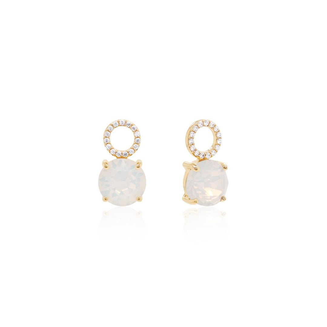 Crystal charms in gold (choose your colour)