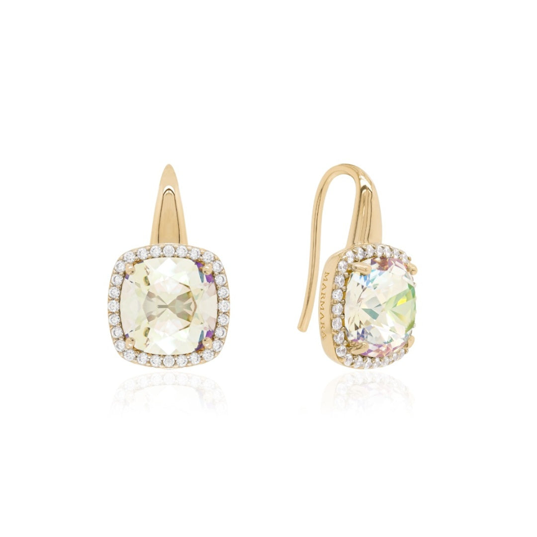 Vintage hook earrings in gold (2 colours)