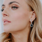 Fancy stone charms in silver (choose your colour)