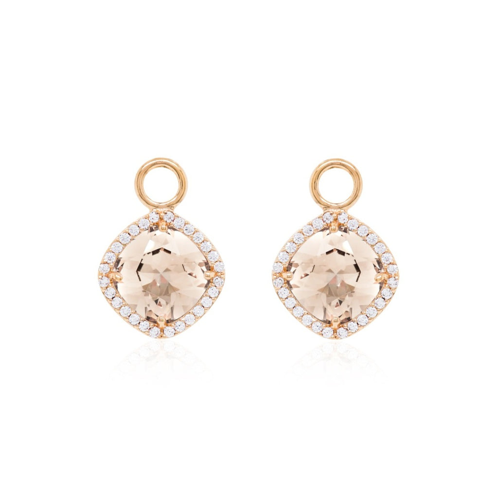 Fancy stone charms in gold (choose your colour)