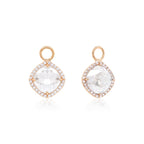 Fancy stone charms in gold (choose your colour)