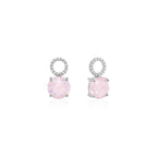 Crystal charms in silver (choose your colour)