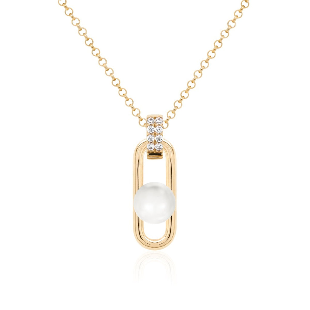 Fabulous pearl link necklace