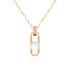 Fabulous pearl link necklace