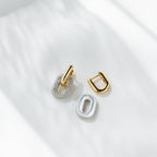 Two sided Mother of Pearl in gold