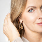 Fancy stone charms in gold (choose your colour)